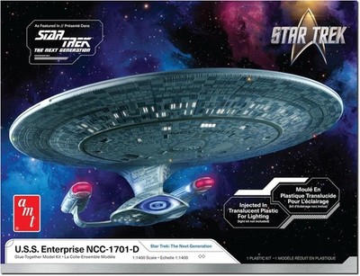 AMT Star Trek Model Kit (The Next Generation U.S.S. Enterprise Large, White 