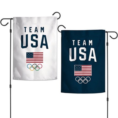 Team USA Olympic 2 Sided Garden Flag Banner