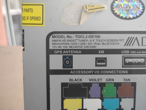 Toyota Corolla AM FM Radio CD Navigation 6.5 Touchscreen Advent TOCLJ-OE100 Used - Foto 3 di 7