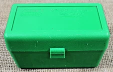 MTM Case Gard R-50 Series Magnum Rifle Ammo Box 50 Round Bullet Storage USA VG