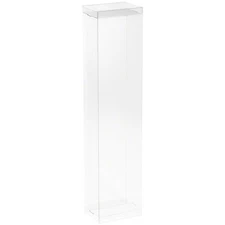 DollSafe Clear Folding Display Box for thin 11-12 inch Dolls, 3"W x 2"D x 12.5"H