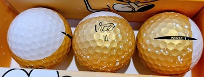 12 x BRANDNEU VERPACKT VICE PROST BIER GOLFBÄLLE LIMITIERTE AUFLAGE KOSTENLOSER VERSAND 