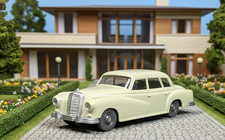 Wiking Mercedes MB 300 Adenauer Limousine h-gelbgrau ohne IE Glas dunkel 1968-74