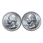 1962 D US Washington Silver Quarters (2) - 25C - 90% Silver Coin Unc BU
