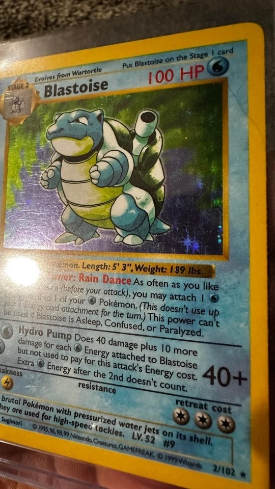Buyer cancelled, POKEMON BASE SET 1ST EDITION SHADOWLESS BLASTOISE HOLO #2/102 - Image 2 of 4