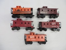 Lionel 5 Cabooses Rio Grande,GT Orange, GT Re...