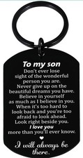 Keychain Or Necklace Pendant, Gifts for Son, Gifts From Mom Or Dad, Teen Boy