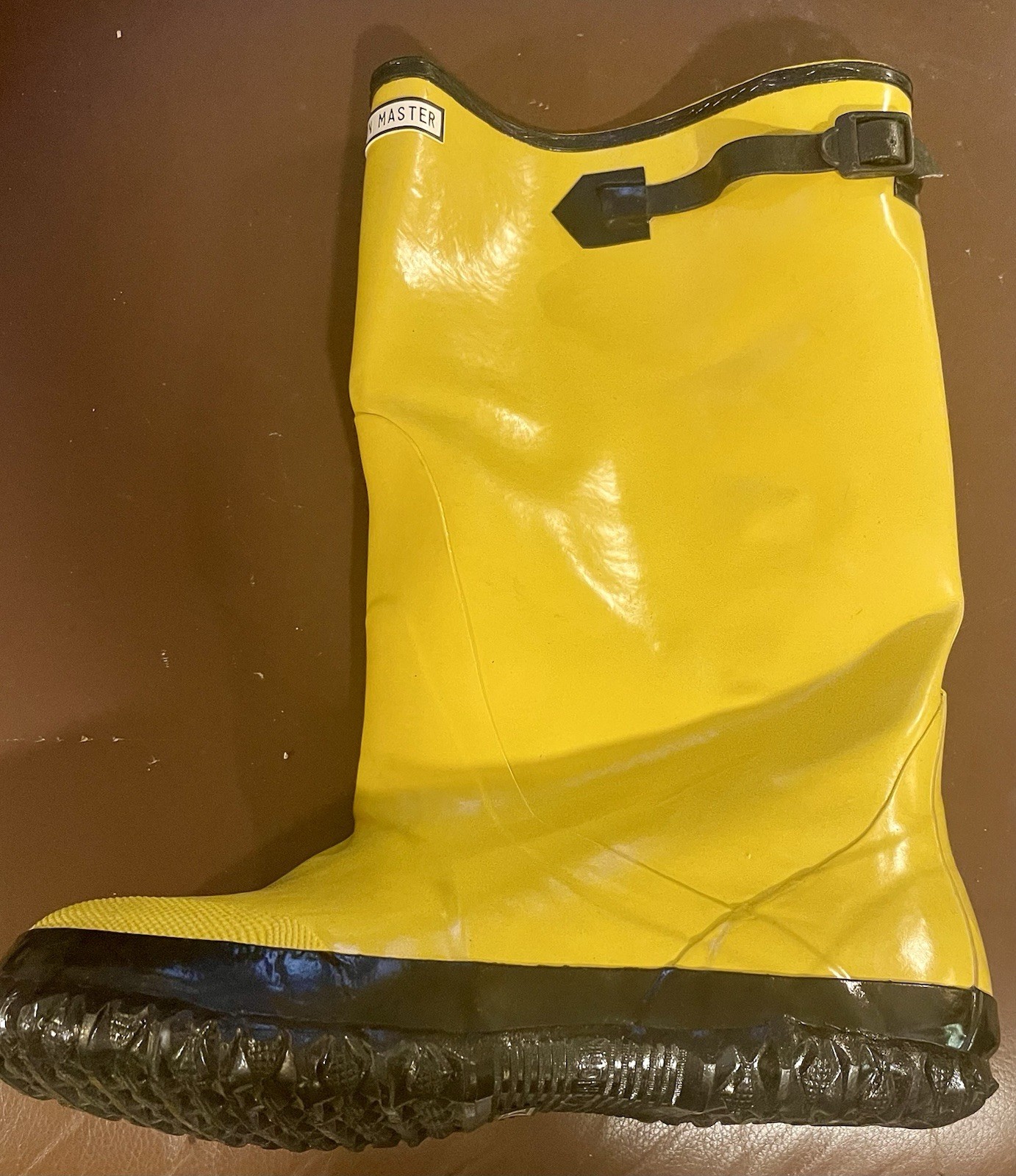 &rsquo;s Rain Master Rugged Yellow Rubber Rain Slush Boots - Siz