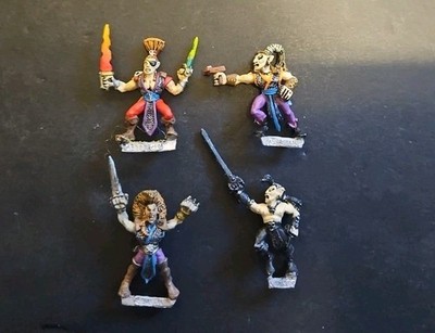 Warhammer Fantasy Marauder Miniatures MM 73-1 Dunkelelfen Assassinen Metall Lot 