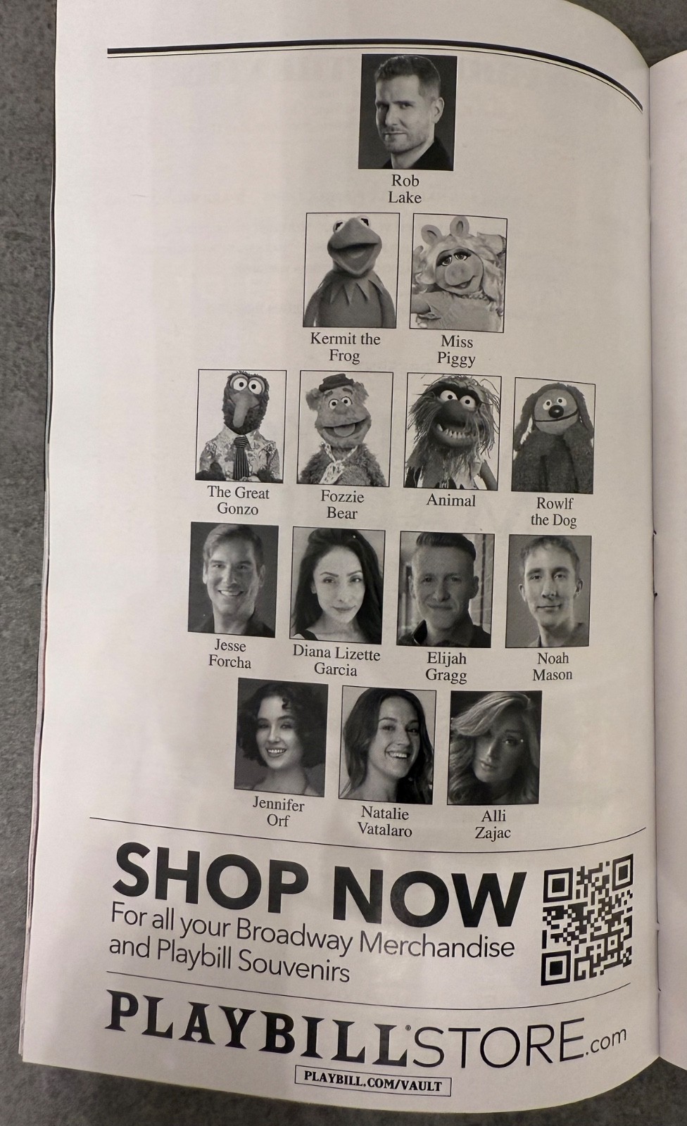 NEW BroadwayPlaybill 2025 Rob Lake Magic featuring Special Guests The Muppets
