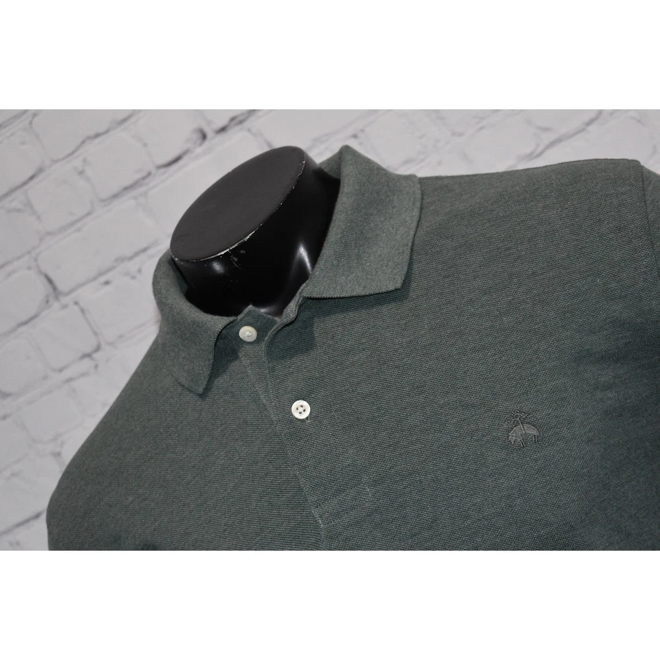 Camisa polo masculina de golfe Brooks Brothers 1818 tamanho XL desempenho manga longa algodão - Imagem 3 de 4