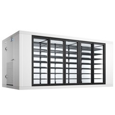 8.20 x 16.4 x 7.5ft Four Glass Door Walk-in Merchandiser Cooler Box with Floor