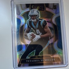 Panini 2025 Select Tetairoa McMillan Prizm Concourse #44 Panthers NFL Card