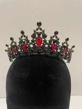 tiaras and crowns for women queen crowns for Women Crystal Princess Black Red