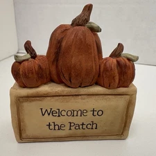 Suzi Skoglund Figurine “Welcome to the Patch” Pumpkins Harvest Fall Decor