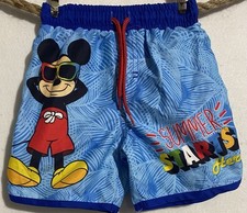 Disney Junior Mickey Mouse 2T Boys Swim Shorts Colorful Summer