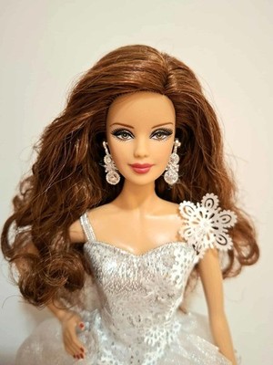 Mattel collector Barbie doll HOLIDAY 2013 redhead model muse