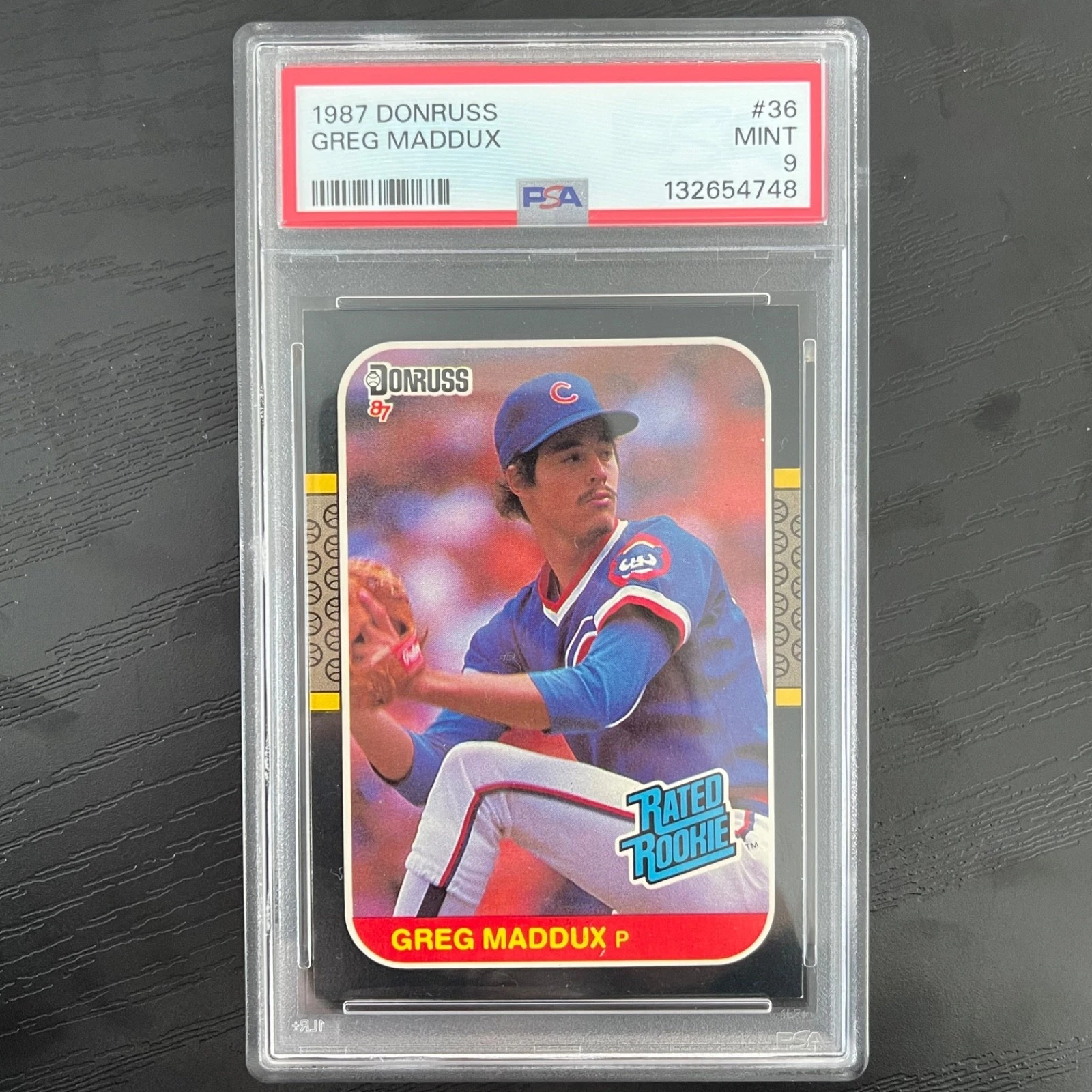 Deal for 1987 Donruss #36 Greg Maddux Cubs Rated Rookie Card PSA 9 MINT RC