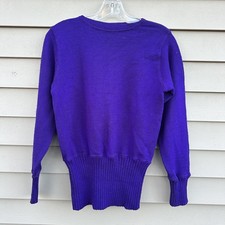 AS IS Vintage Purple Wool Detroit Knitting Mills Sweater