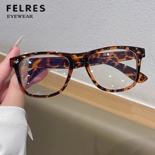 Anti Blue Light Square Eyeglasses Men Women Fashion Clear Lens Glasses Frames