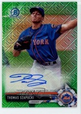 Thomas Szapucki Bowman 2017 Green Refractor /99 Auto