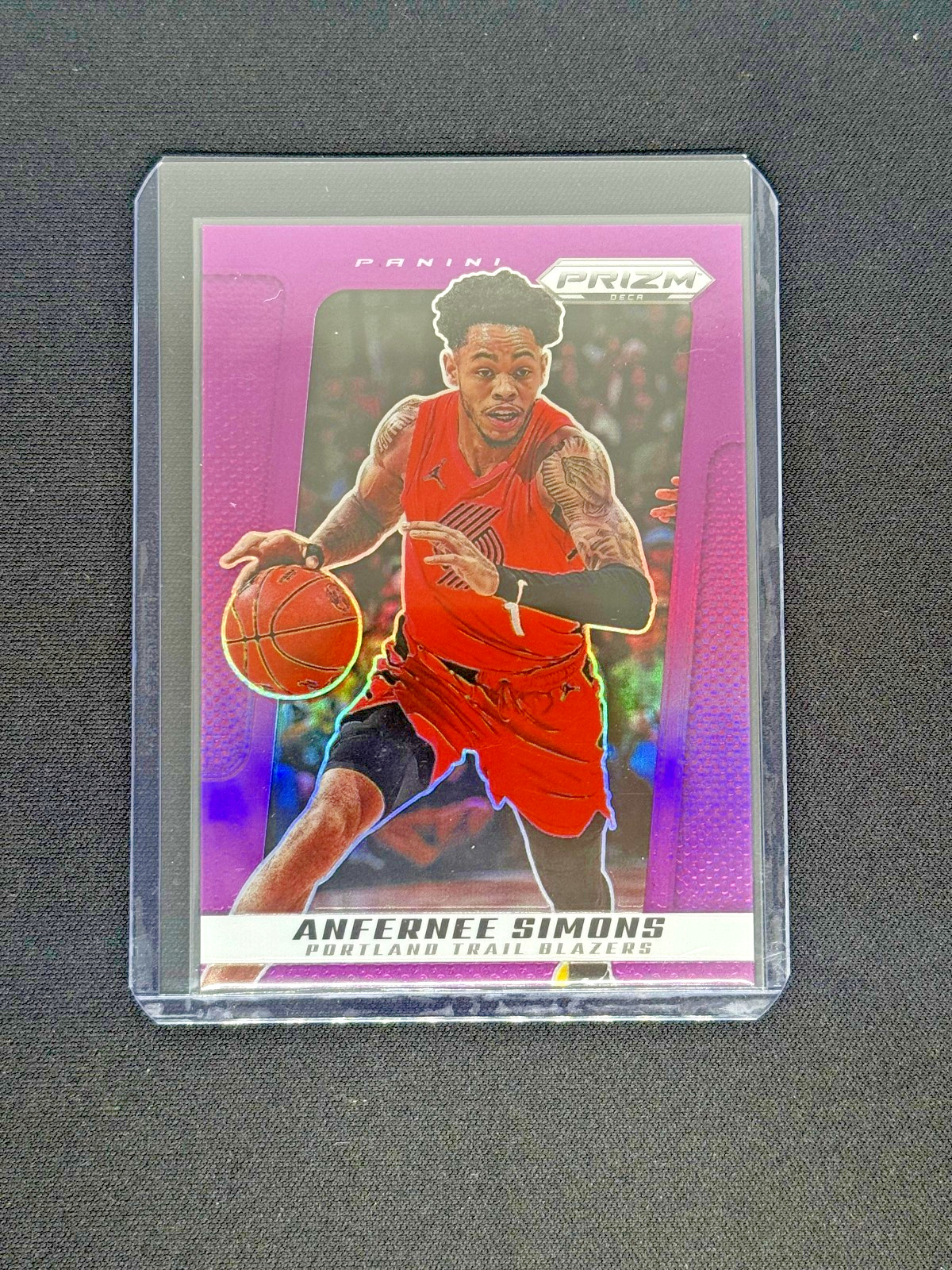 2024-25 PRIZM DECA ANFERNEE SIMONS PURPLE /99 BLAZERS RARE!! 55/99
