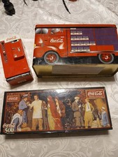 Vintage Coca Cola IyemsCoke Bottle Delivery Truck Puzzle Tiny Coke Machine 