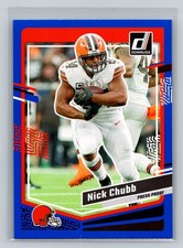 2023 Donruss #69 Nick Chubb Press Proof Blue Cleveland Browns