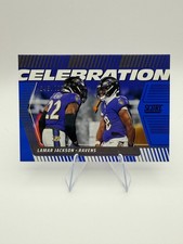 2025 Score - Celebration Showcase - Lamar Jackson #C-LJA Blue /100