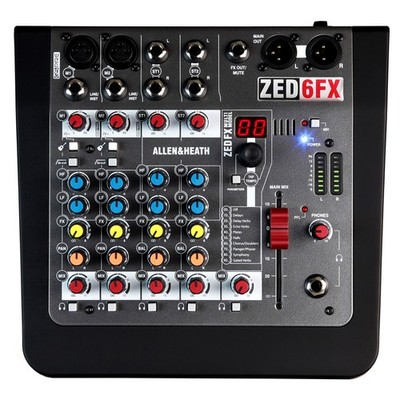 Allen & Heath ZED-6FX 2 Mic/Line, 2 Stereo, FX