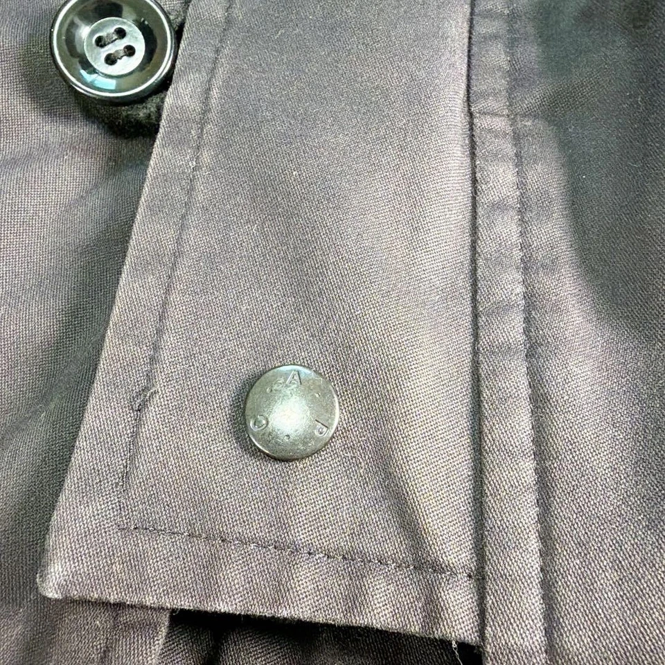 APC Fox N-3B Military Jacket Fur Trim Black for Men - Image 4 of 4