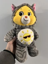 Care Bears 12” Funshine Bear Kitty Cat Hoodie Friends Collector Yellow Plush