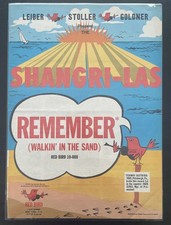 THE SHANGRI-LAS 1964 Walkin&rsquo; In The Sand , Red Bird Record Promo Ad