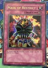 Mask of Restrict LON-018 Ultra Rare 1st Edition Yugioh NM