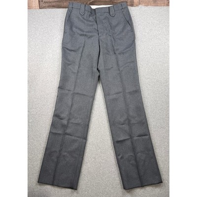 Circle S Pants Mens Size 34 Gray Western Ranch Flap Pocket Polyester Cowboy NEW