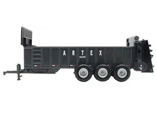Artex SBX800 Triple Axle Spreader - Black Diecast 1:64 Scale Model - Spec Cast