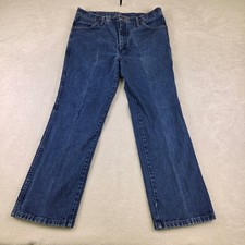 Wrangler 936PWD Cowboy Cut Slim Fit Jeans Mens 36x30 Blue Denim High Rise