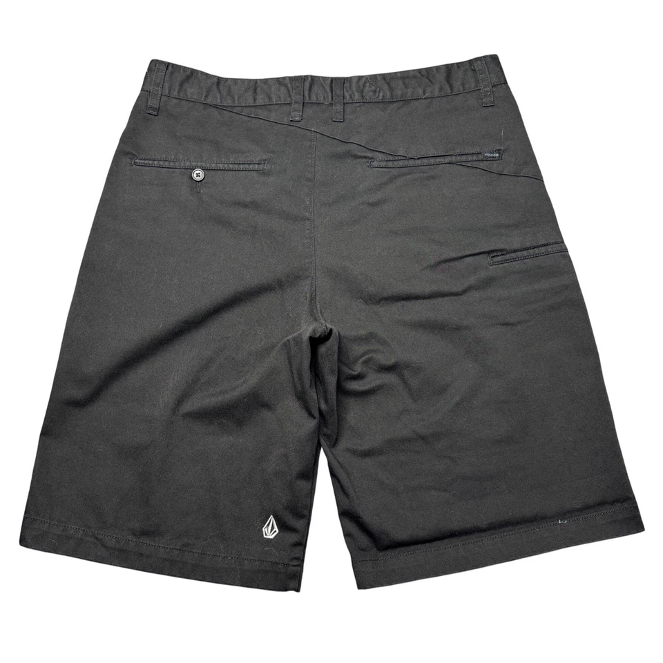 Volcom Corbo Class Mens Size 33 Charcoal Gray Chino Shorts Leisure Side - Image 2 of 4