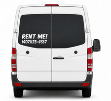 Custom RENT ME Vehicle Window Decal Business ...