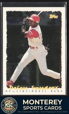 Deion Sanders 1995 Topps CyberStats (Spectralight) #297 Cincinnati Reds