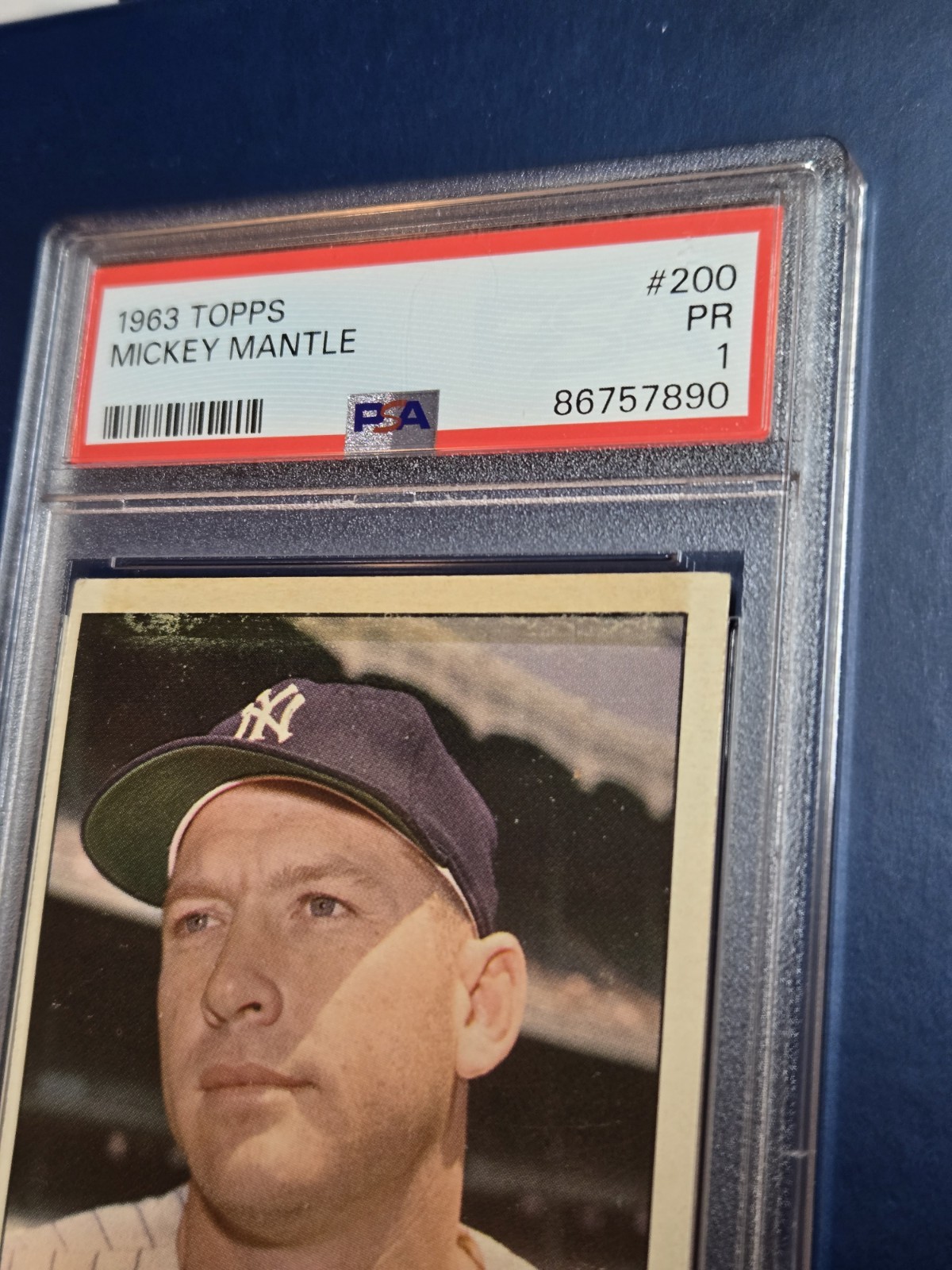 1963 Topps Mickey Mantle #200 PSA 1. Tape Mark. OC. BEAUTY!! Fantastic Back. view 16