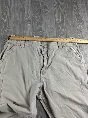 Pantaloni Carhartt B151 TAN taglia cucitura interna 28 etichetta 42x30 pantaloni abbronzati - Foto 8 di 14