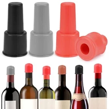 2/4/8PCS Silicone Wine Stoppers For Wine Bottles, Reusable Silicone Bottle Cover