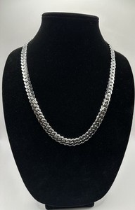Authentic 10mm 24” 105g Handmade Miami Cuban Link - 14k White Gold Plated