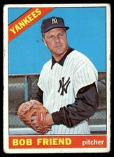 1966 Topps Bob Friend (MK) New York Yankees #519