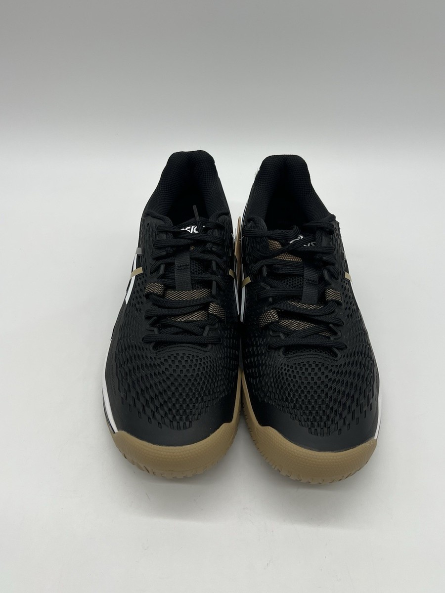 Rare Asics x BOSS Gel Resolution 9 Mens Sz 8 Black Camel Tennis