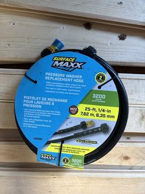 #ad Surface Max 25ft Pressure Washer Hose $25.91