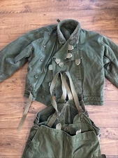 Vintage 1960's Swedish Military C50 Jacket Original W/ Pants Motorcycle Medium