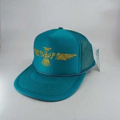 OTTO 39 - 165 Two Saved Sisters Boutique Trucker Cap Men's OSFM Teal Snapback H