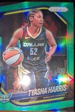 2025 Panini Prizm WNBA - Tyasha Harris #130 Green Prizm
